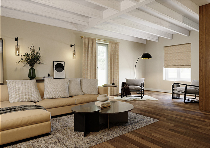 Boudoir, Satinwood - Roman Blind - Image 7